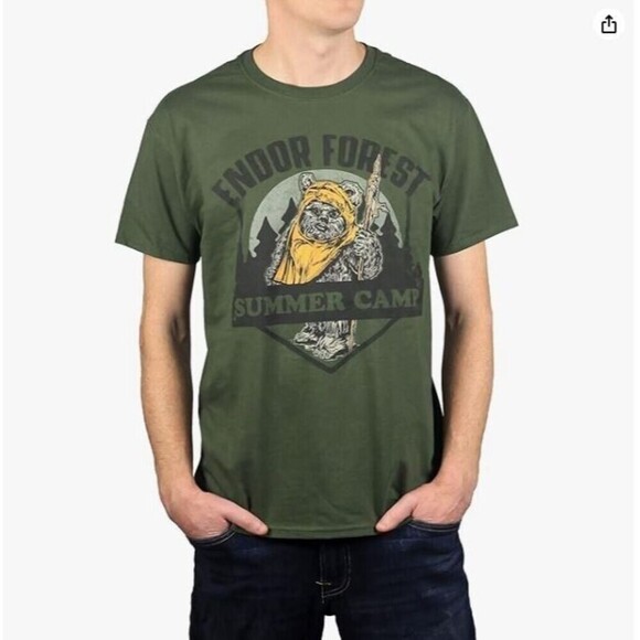 Star Wars Mad Engine Endor Forest Summer Camp Ewok T-Shirt Size XXL - Picture 1 of 8